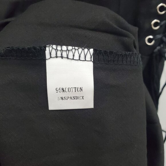 Wellwits Black‎ White Embroidered Spider 1940s Pinup Corset Lace Gothic Dress S - Picture 6 of 8